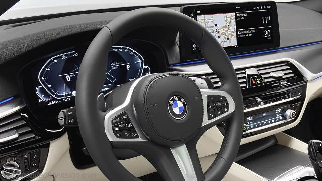 Exterieur detail van de BMW 5