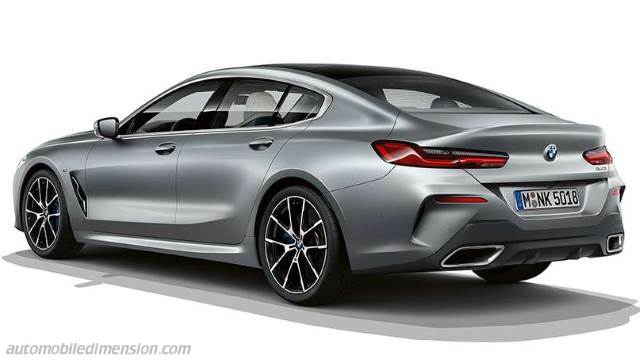 Exterieur van de BMW 8 Gran Coupe