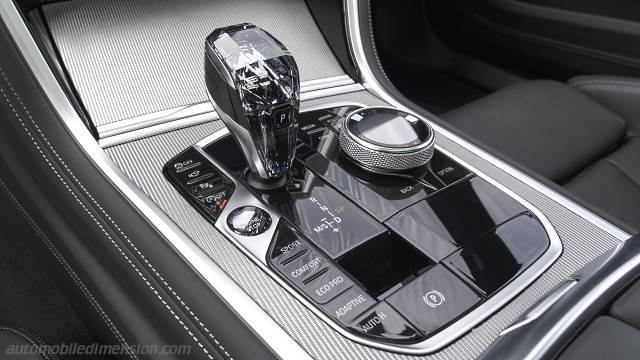 Interieur detail van de BMW 8 Gran Coupe