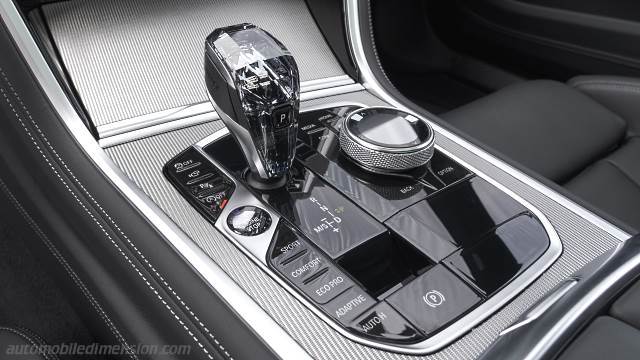 Interior detail of the BMW 8 Gran Coupe