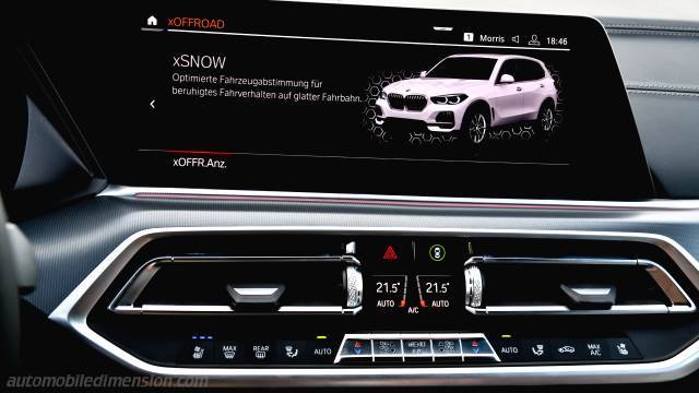 Dettaglio interno della BMW X5