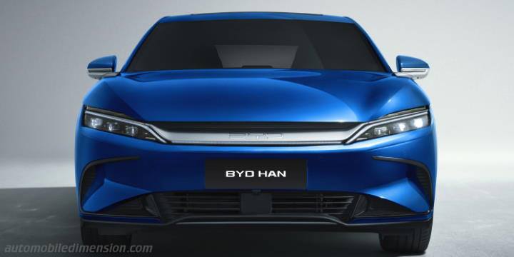 Exterior of the BYD Han