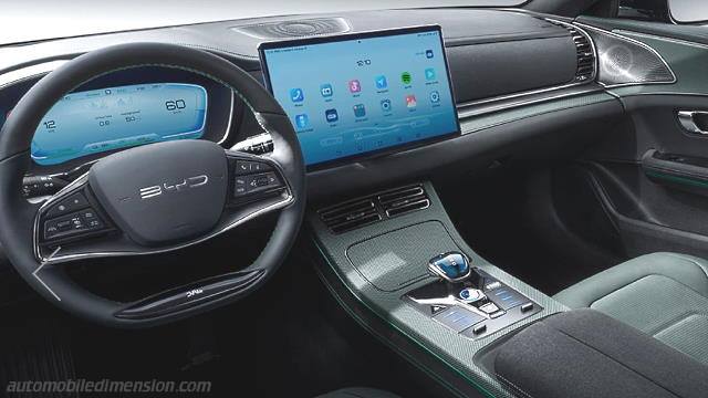 Interieur detail van de BYD Han