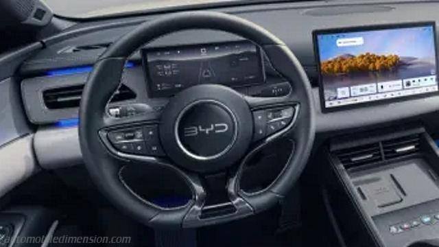 Interior detail of the BYD Seal 6