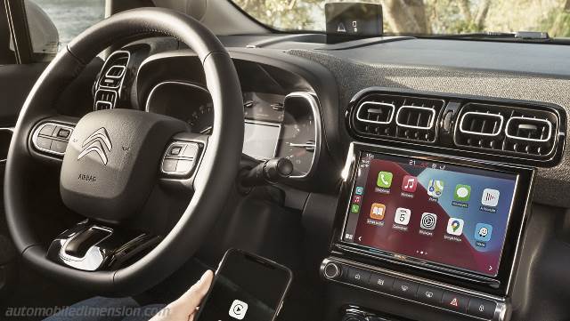 Interior detail of the Citroen C3 Aircross