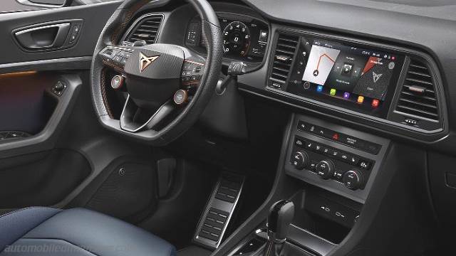 Interior detail of the CUPRA Ateca