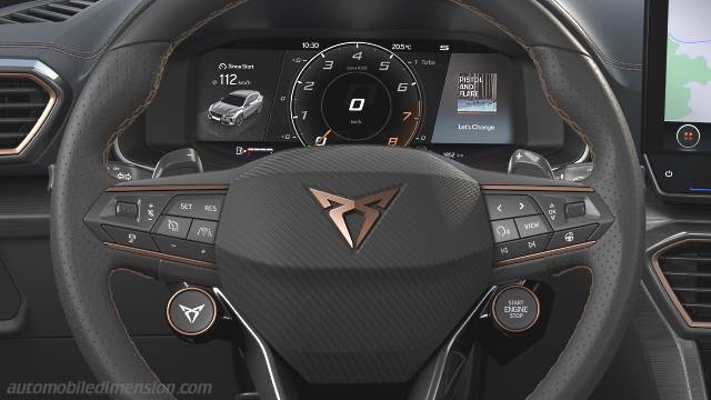 Interior detail of the CUPRA Formentor