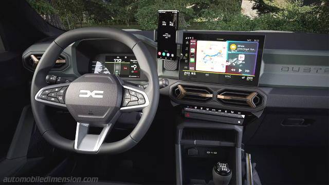 Interior detail of the Dacia Duster