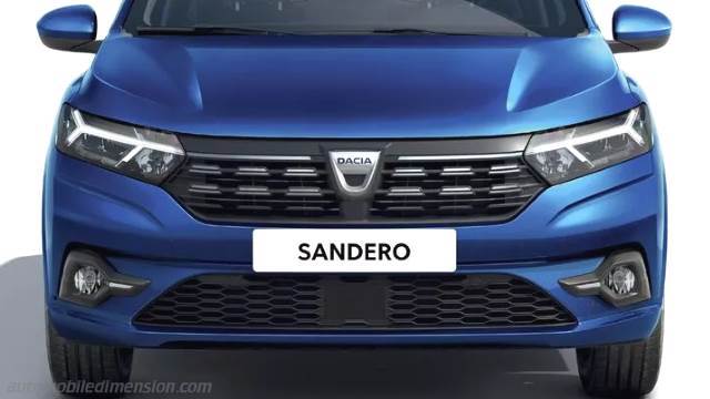 Exterieur detail van de Dacia Sandero