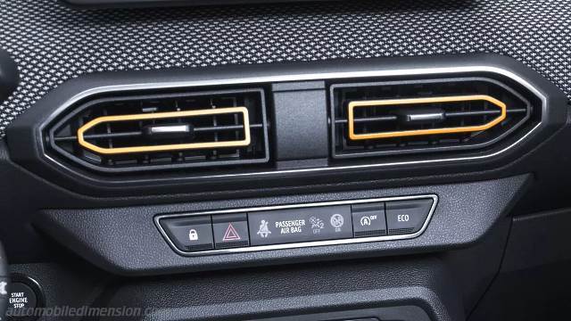 Interior detail of the Dacia Sandero Stepway