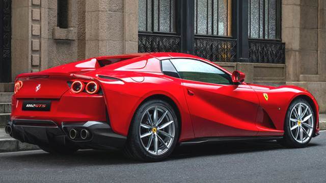 Dettaglio interno della Ferrari 812 GTS