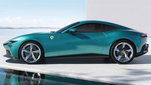 Dettaglio esterno della Ferrari Amalfi