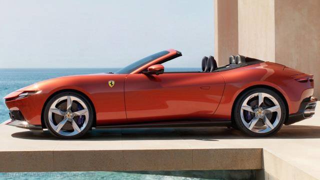 Exterior detail of the Ferrari Amalfi Spider