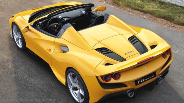 Détail extérieur de la Ferrari F8 Spider