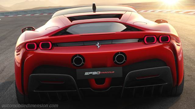 Exterieur detail van de Ferrari SF90 Stradale