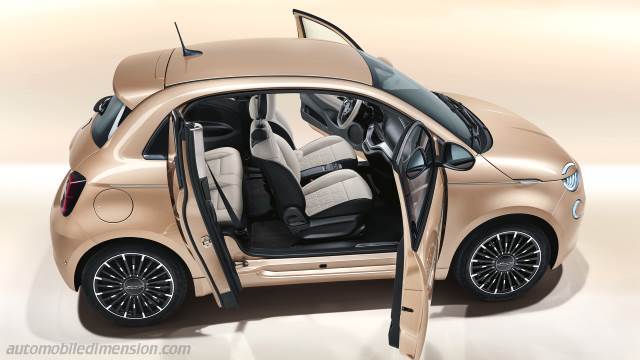 Fiat 500 dimensions, boot space and electrification