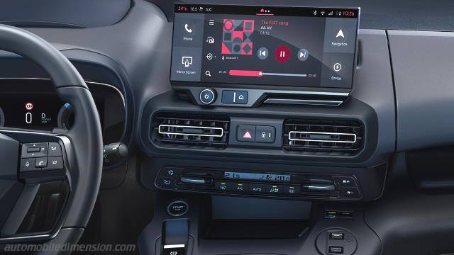 Interior detail of the Fiat Doblò