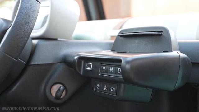 Interior detail of the Fiat Topolino