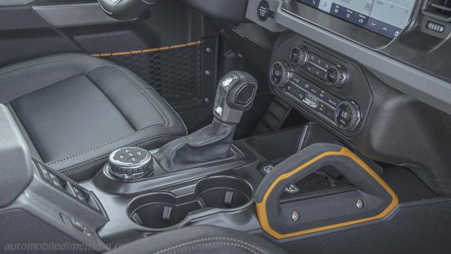 Interieur detail van de Ford Bronco