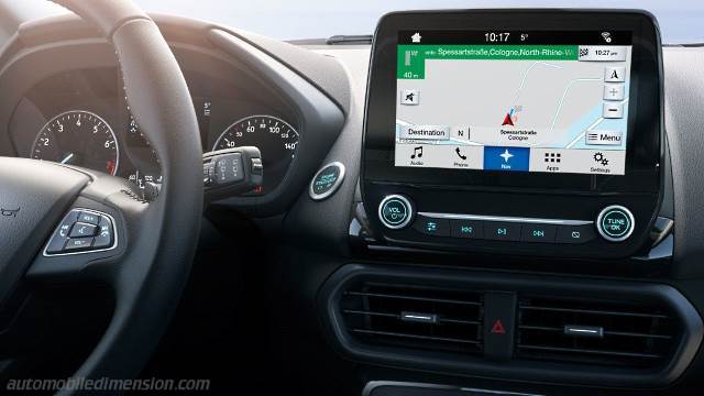 Interior detail of the Ford EcoSport