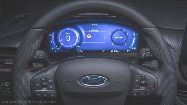Interieur detail van de Ford Fiesta