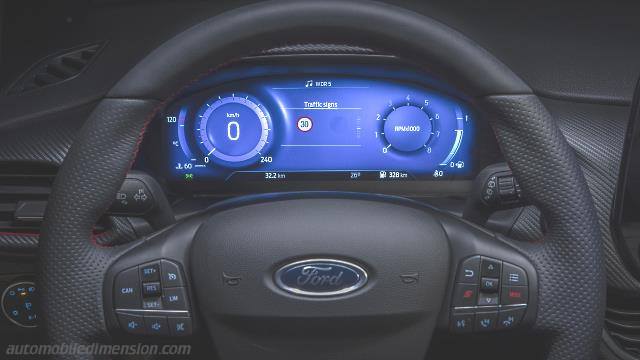 Interior detail of the Ford Fiesta