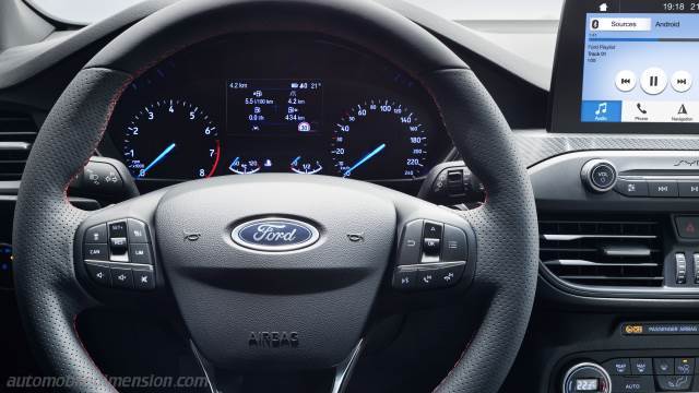 Détail intérieur de la Ford Focus
