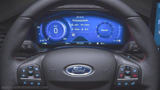 Interieur detail van de Ford Focus