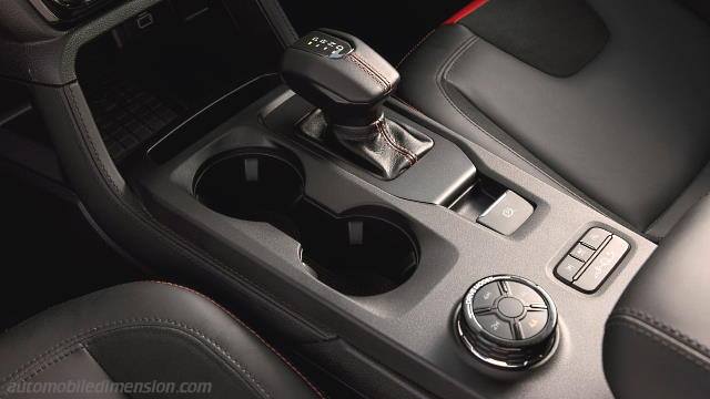 Interior detail of the Ford Ranger Raptor