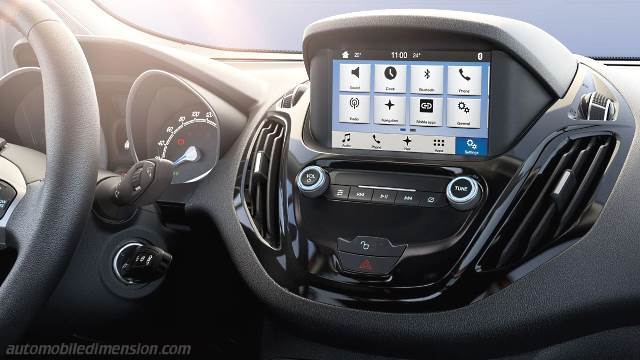 Interior detail of the Ford Tourneo Courier