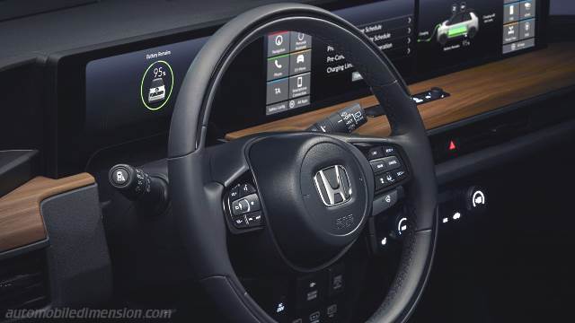 Interior detail of the Honda e