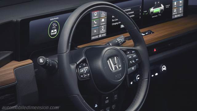 Interieur detail van de Honda e