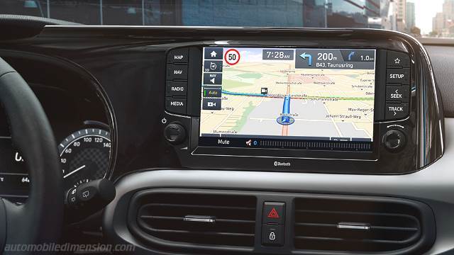 Interior detail of the Hyundai i10