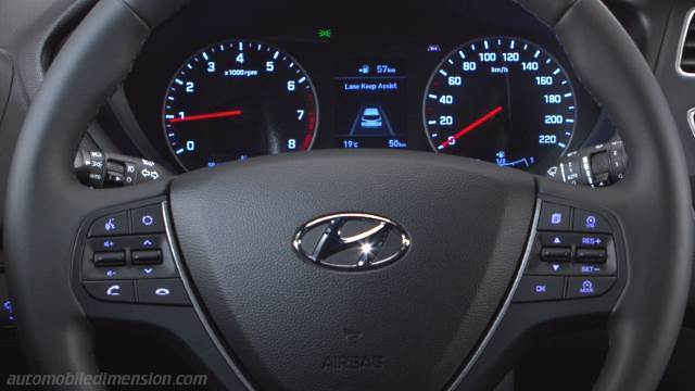 Interieurdetail des Hyundai i20 Active