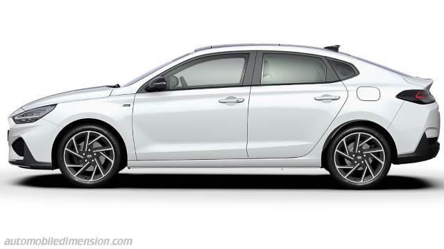 Exterieur van de Hyundai i30 Fastback