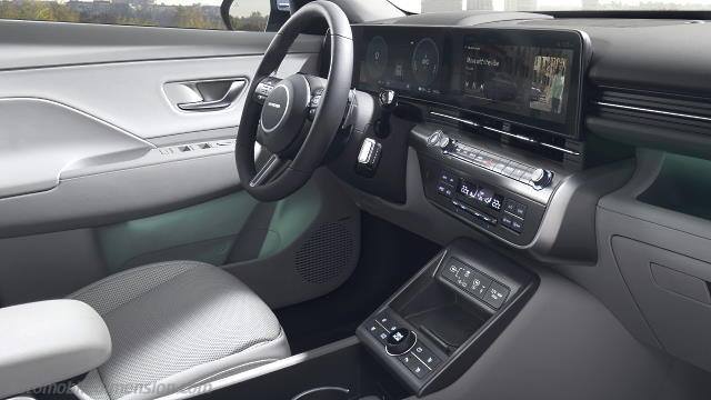 Interieur detail van de Hyundai Kona