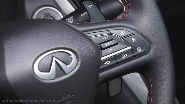 Interior detail of the Infiniti Q50