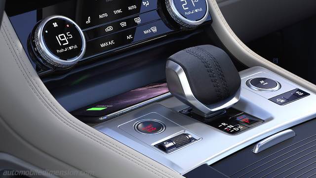 Interieur detail van de Jaguar F-PACE