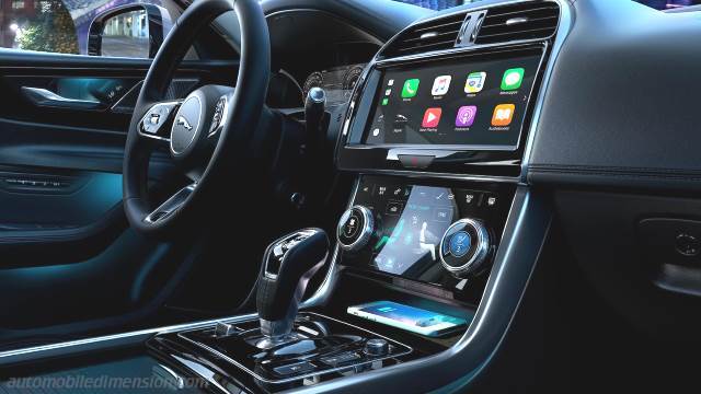 Interior detail of the Jaguar XE