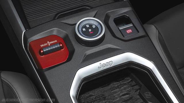 Interior detail of the Jeep Compass