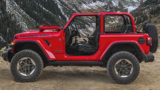 Exterieur van de Jeep Wrangler