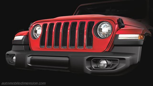 Exterieur detail van de Jeep Wrangler