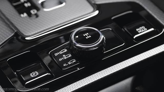 Interior detail of the KGM Musso