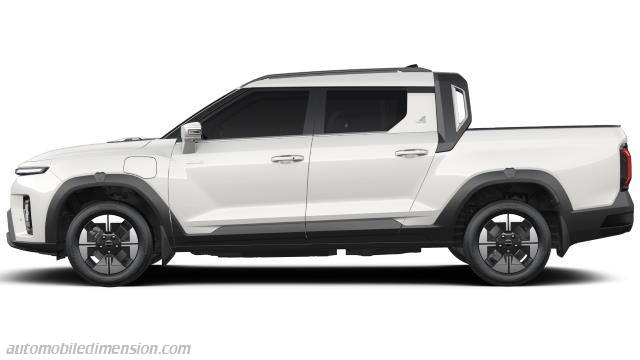 Exterior detail of the KGM Musso EVX