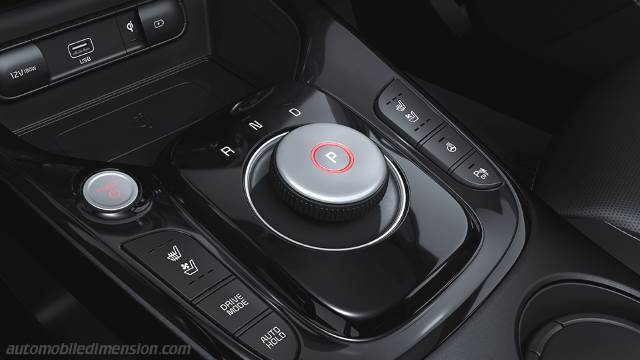 Dettaglio interno della Kia e-Soul