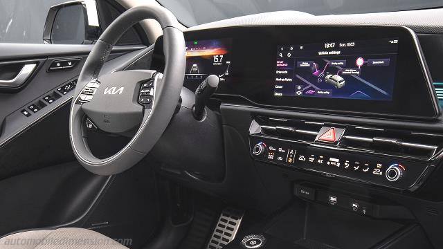 Interior detail of the Kia Niro