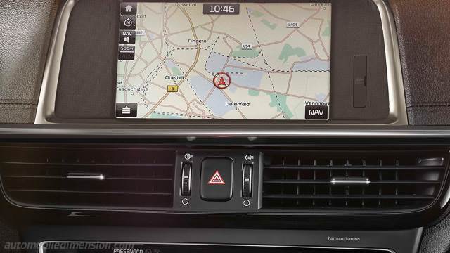 Interieurdetail des Kia Optima Sportswagon