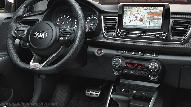 Interior detail of the Kia Rio