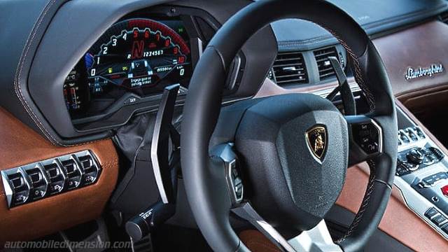 Détail extérieur de la Lamborghini Aventador S Coupé