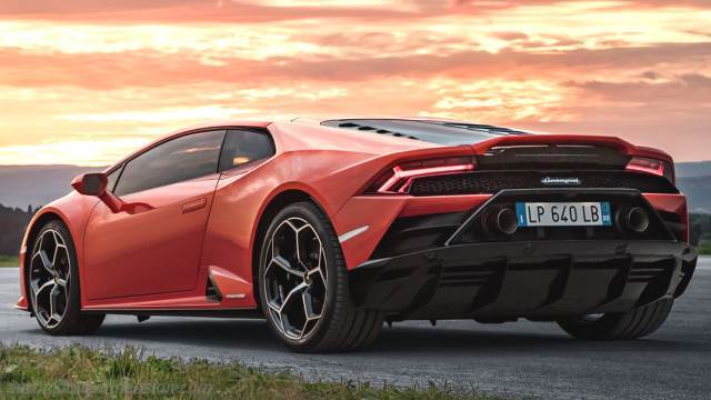 Exteriör detalj av Lamborghini Huracán EVO